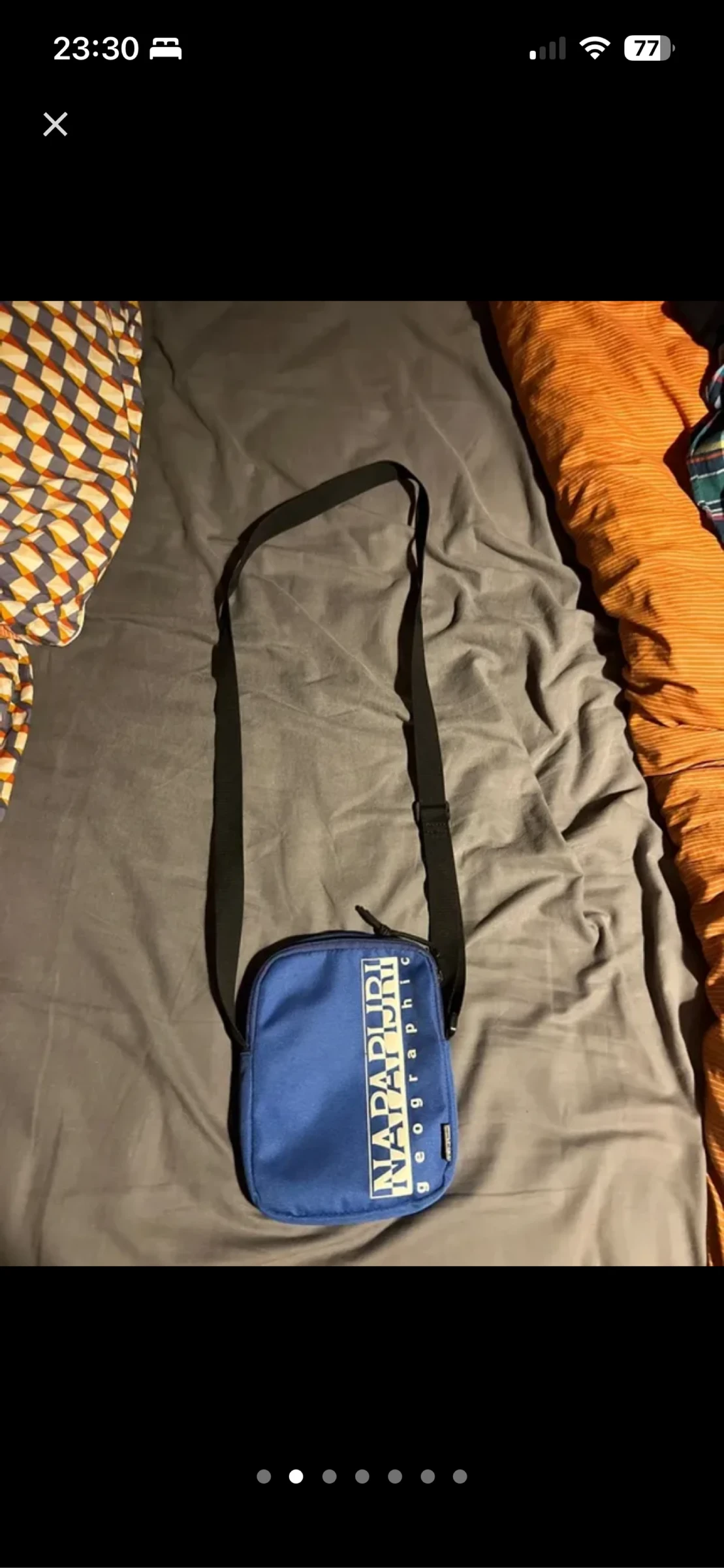 Sacoche Napapijri Bleue officiel vintage rare